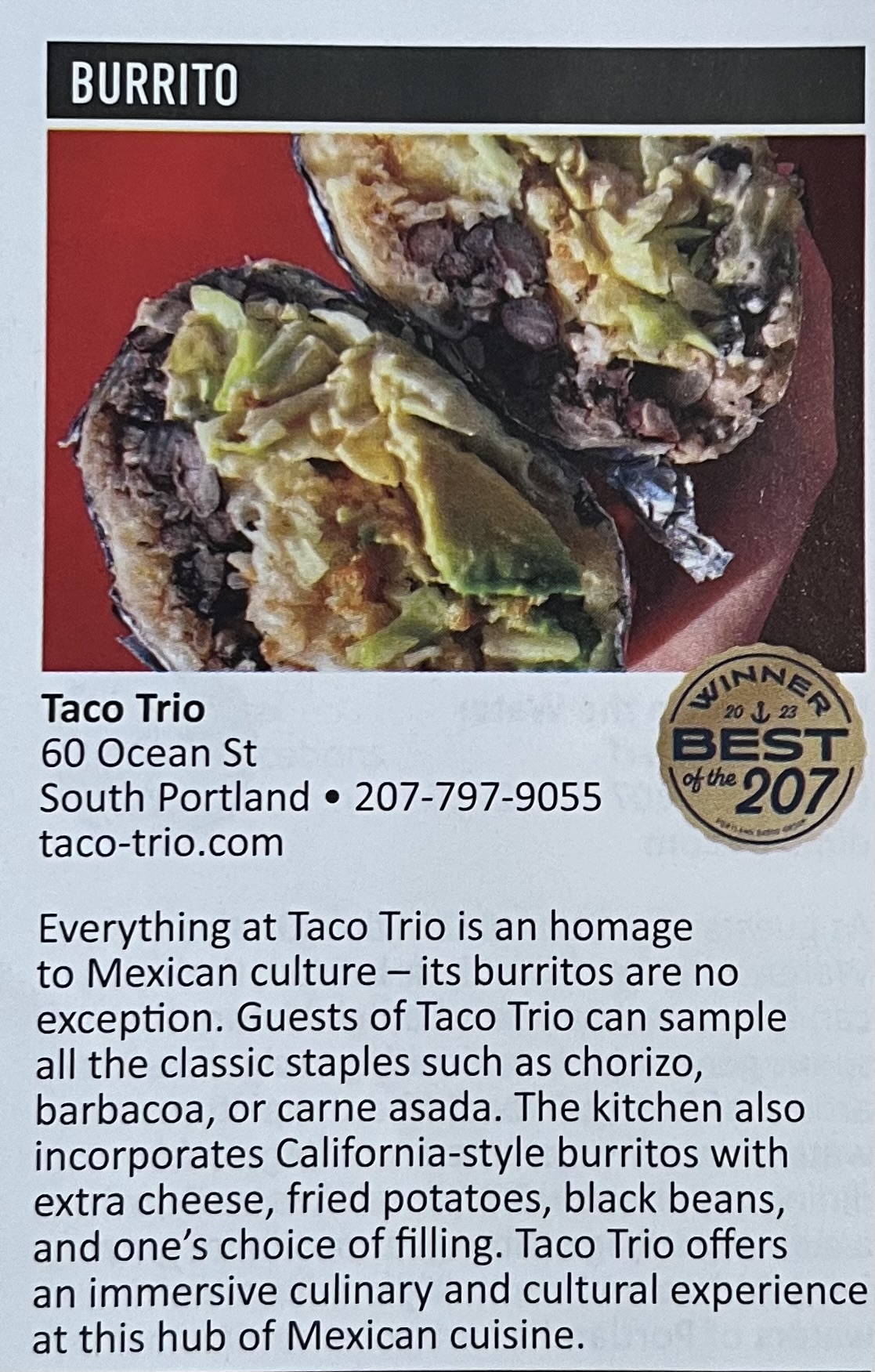 Taco Trio | Traditional Mexican Food | South Portland, Maine